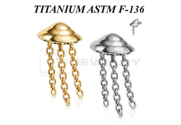 Накрутка из титана Ti Metal летающая тарелка