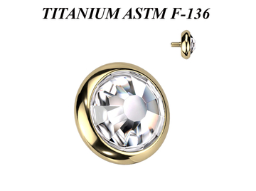 Накрутка из титана Ti Metal с кристаллом