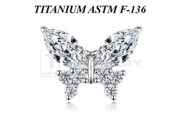 Накрутка из титана Ti Metal бабочка сатурния