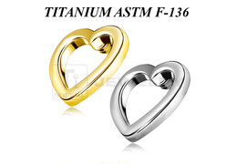 Накрутка из титана Ti Metal лаконичное сердце