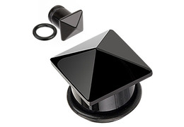 Плаги из черного агата