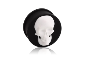 Плаги из силикона белый череп