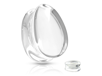 Плаги-капли прозрачное стекло