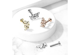 Лабрет ветвь в стразах