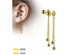 Серьги с шариками, пара