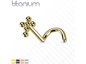 Нострил титановый крест