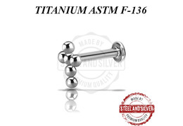 Лабрет из титана Steel and Silver крест Лабрет из титана Steel and Silver крест