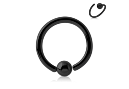 Кольцо раздвижное с чёрным покрытием Кольцо раздвижное с чёрным покрытием