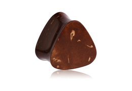 Треугольные плаги из скорлупы кокоса, пара Треугольные плаги из скорлупы кокоса, пара