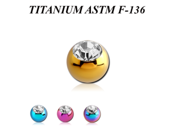 Шарик из титана с цветным анодированием