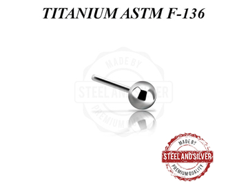 Вставка титановая Steel and Silver шарик