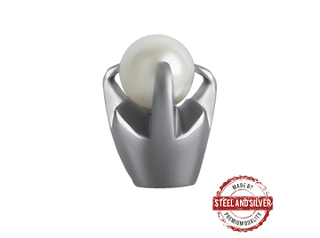 Накрутка Steel and Silver жемчужина
