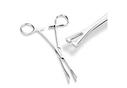 Зажим для пирсинга треугольный с прорезью